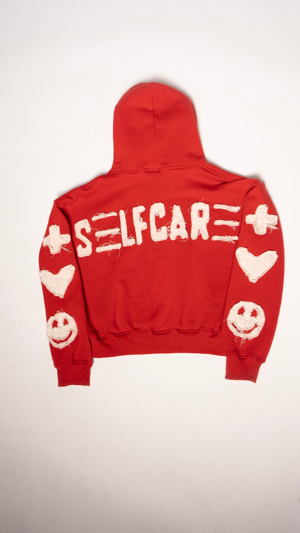 Self Care Red Hoodie