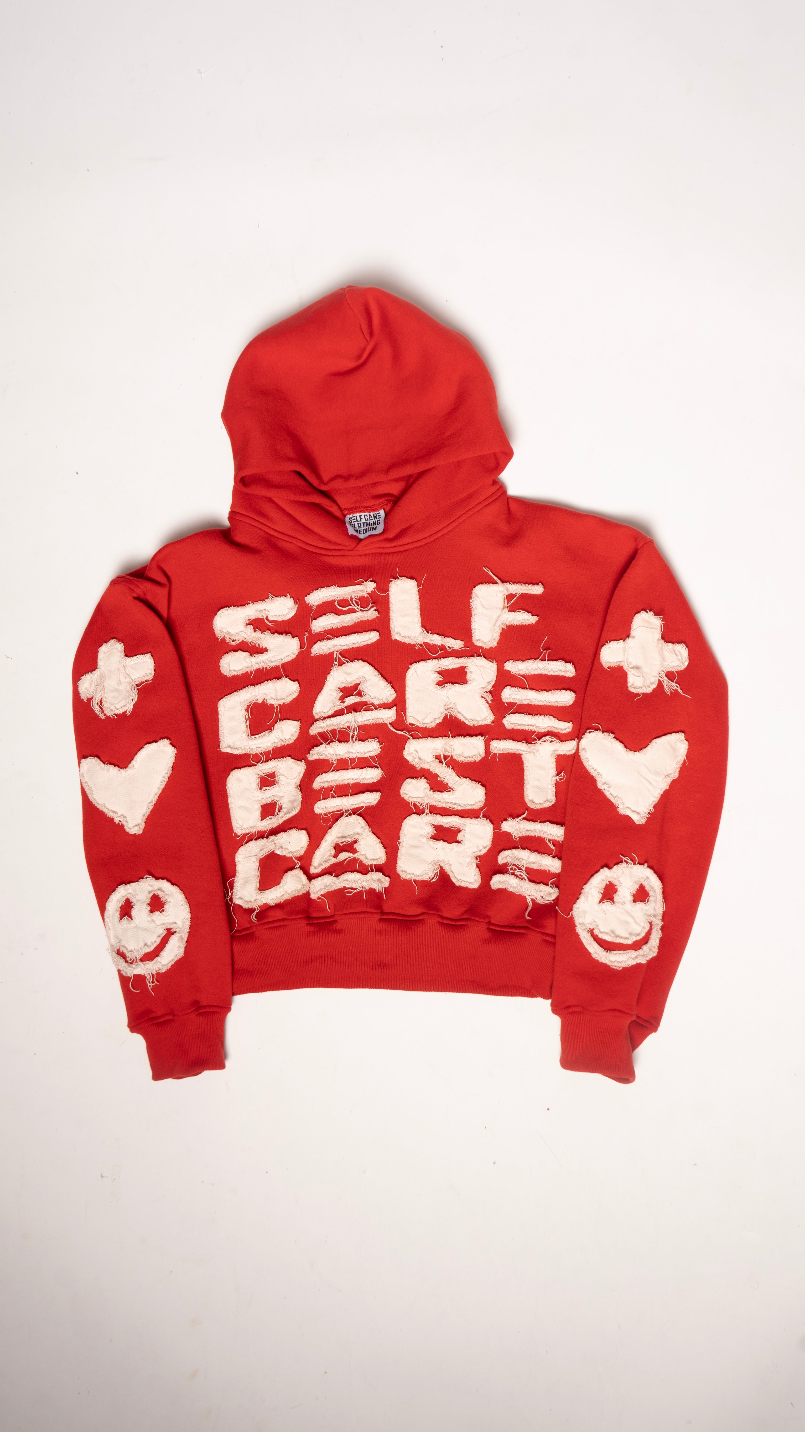 Self Care Red Hoodie