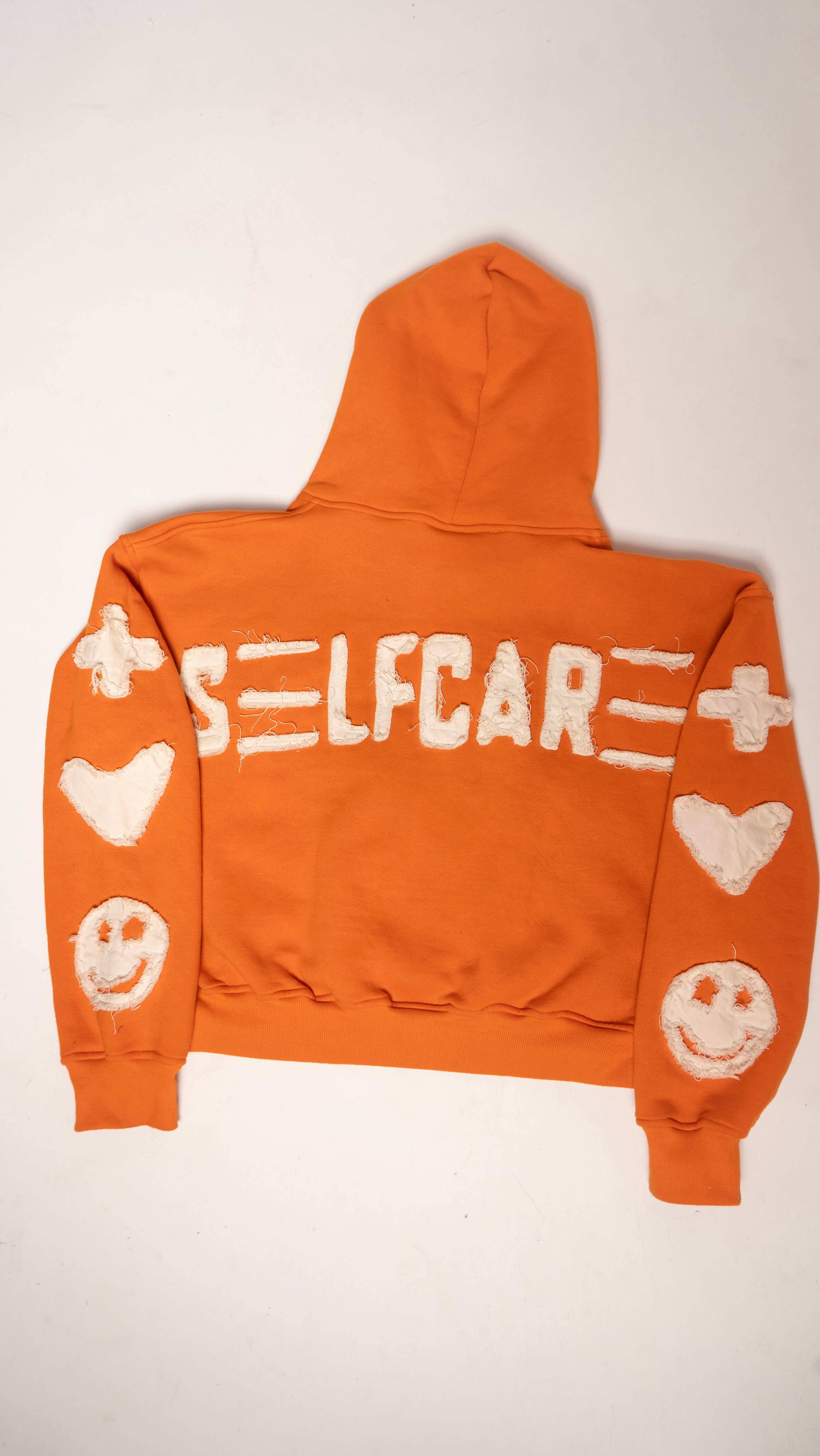 Self Care Orange Hoodie