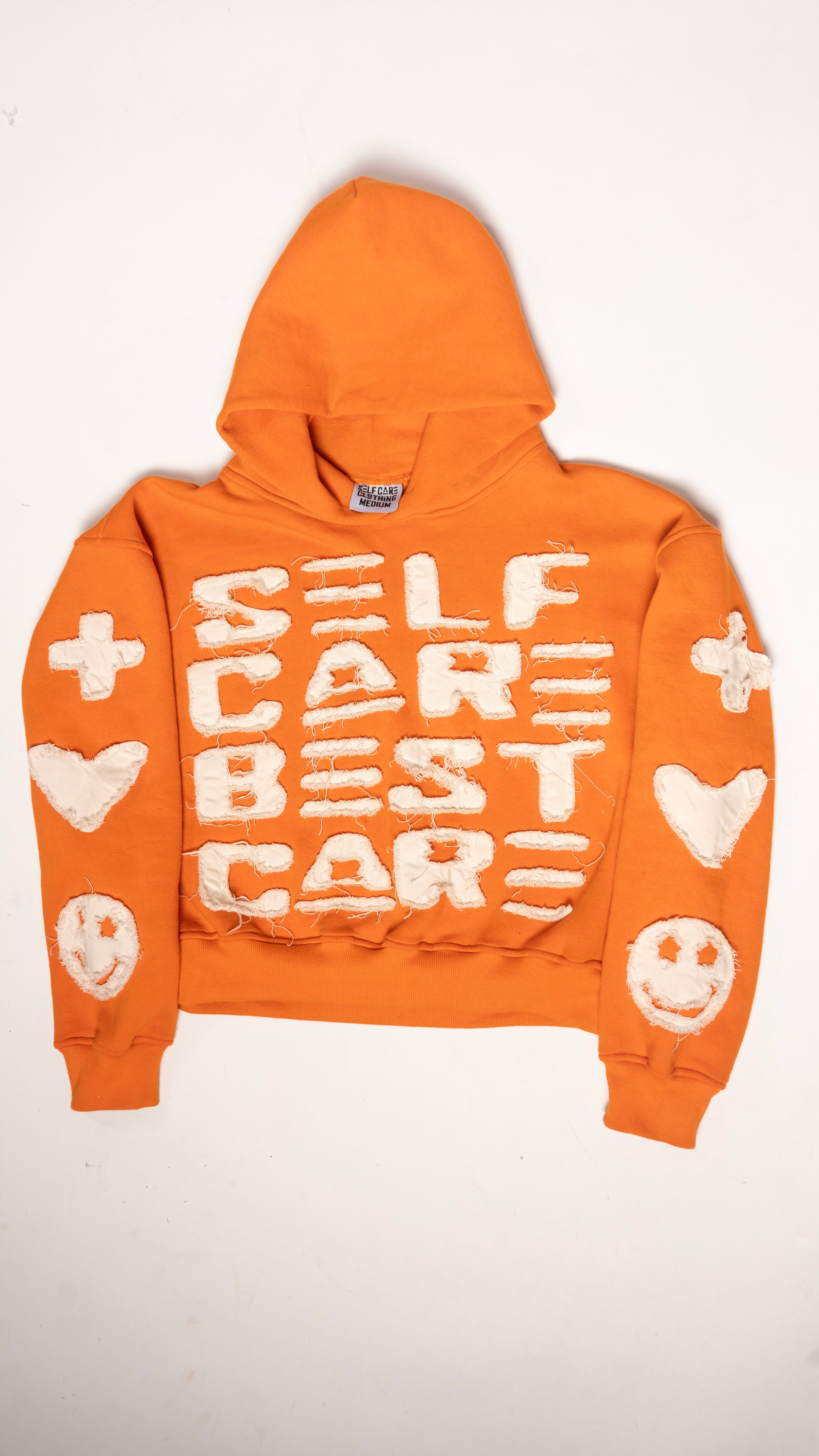 Self Care Orange Hoodie